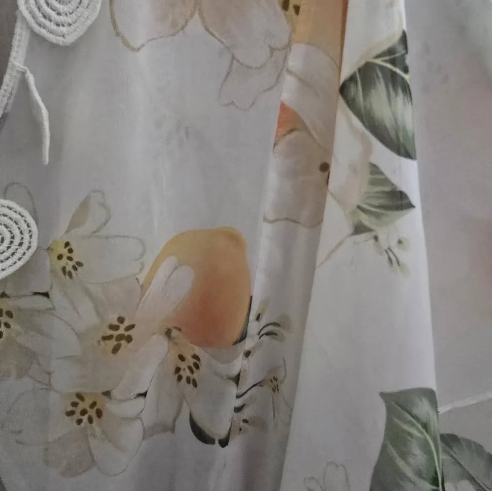 FARM RIO Floral White Dress Xl - Picture 11 of 11